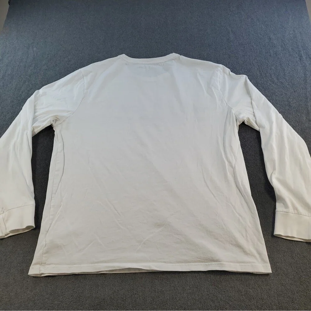 Polo Ralph Lauren Graphic T-Shirt  Men’s Size Large White Long Sleeve Logo
